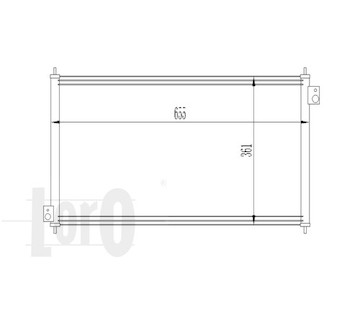 Kondenzátor, klimatizace ABAKUS 018-016-0006