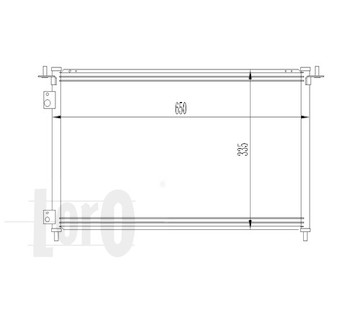Kondenzátor, klimatizace ABAKUS 018-016-0017