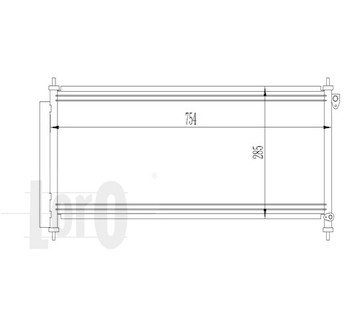 Kondenzátor, klimatizace ABAKUS 018-016-0018