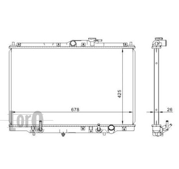 Chladič, chlazení motoru ABAKUS 018-017-0004