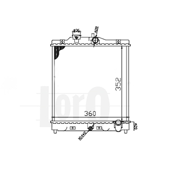 Chladič, chlazení motoru ABAKUS 018-017-0008