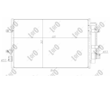 Kondenzátor, klimatizace ABAKUS 022-016-0008