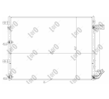 Kondenzátor, klimatizace ABAKUS 023-016-0014