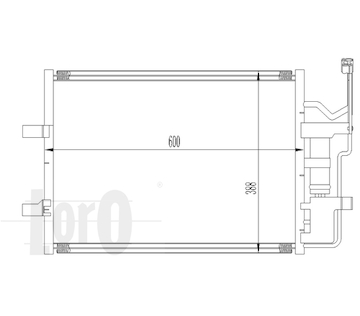 Kondenzátor, klimatizace ABAKUS 030-016-0010