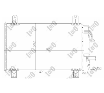 Kondenzátor, klimatizace ABAKUS 030-016-0026