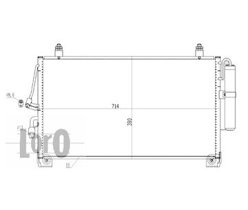 Kondenzátor, klimatizace ABAKUS 033-016-0005
