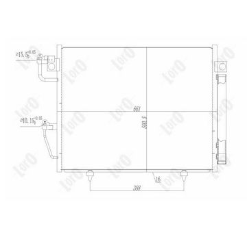Kondenzátor, klimatizace ABAKUS 033-016-0017