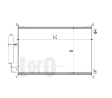 Kondenzátor, klimatizace ABAKUS 035-016-0025