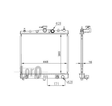 Chladič, chlazení motoru ABAKUS 035-017-0018