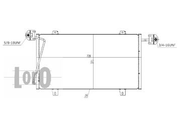 Kondenzátor, klimatizace ABAKUS 037-016-0040