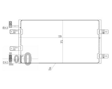 Kondenzátor, klimatizace ABAKUS 037-016-0042