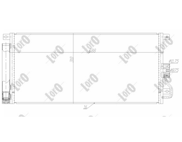 Kondenzátor, klimatizace ABAKUS 037-016-0052