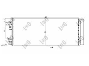 Kondenzátor, klimatizace ABAKUS 037-016-0054