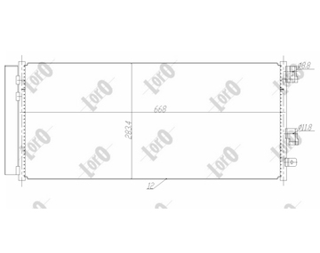 Kondenzátor, klimatizace ABAKUS 037-016-0055