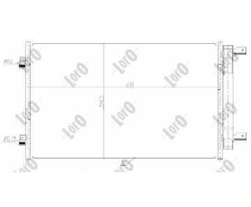 Kondenzátor, klimatizace ABAKUS 037-016-0056