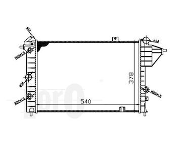 Chladič, chlazení motoru ABAKUS 037-017-0004