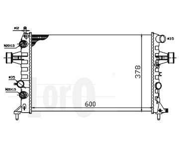 Chladič, chlazení motoru ABAKUS 037-017-0032