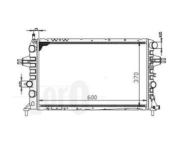 Chladič, chlazení motoru ABAKUS 037-017-0048