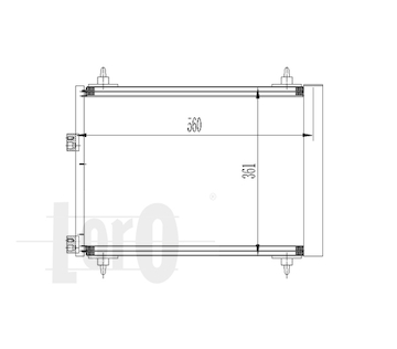 Kondenzátor, klimatizace ABAKUS 038-016-0007