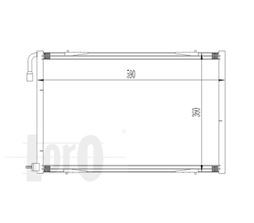Kondenzátor, klimatizace ABAKUS 038-016-0011
