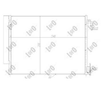 Kondenzátor, klimatizace ABAKUS 042-016-0049