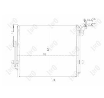 Kondenzátor, klimatizace ABAKUS 046-016-0002
