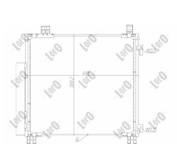 Kondenzátor, klimatizace ABAKUS 051-016-0048