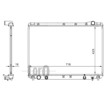 Chladič, chlazení motoru ABAKUS 051-017-0021