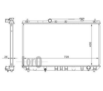 Chladič, chlazení motoru ABAKUS 051-017-0035