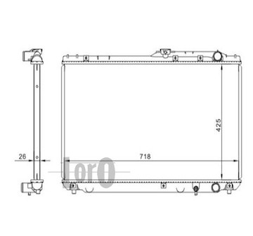 Chladič, chlazení motoru ABAKUS 051-017-0036
