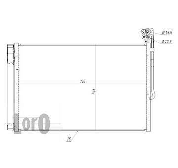 Kondenzátor, klimatizace ABAKUS 053-016-0008