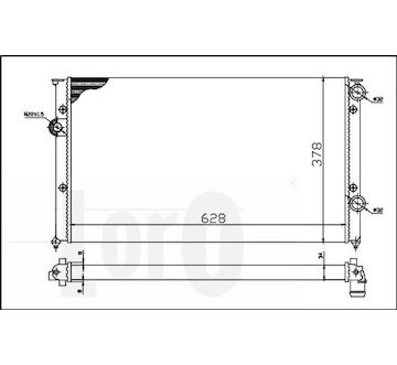 Chladič, chlazení motoru ABAKUS 053-017-0004