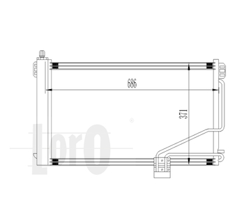 Kondenzátor, klimatizace ABAKUS 054-016-0014