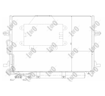 Kondenzátor, klimatizace ABAKUS 054-016-0039