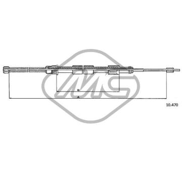 Tazne lanko, parkovaci brzda Metalcaucho 80313