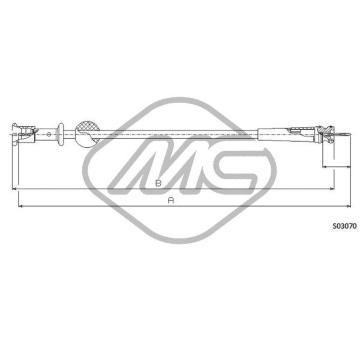 Hriadeľ tachometra Metalcaucho 80784