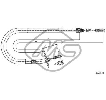 Tazne lanko, parkovaci brzda Metalcaucho 80966