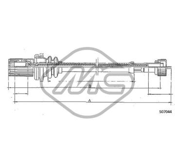 Hriadeľ tachometra Metalcaucho 81239