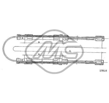 Tazne lanko, parkovaci brzda Metalcaucho 81291