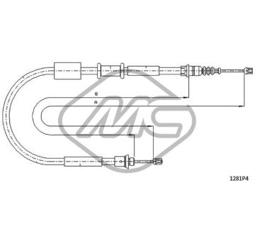 Tazne lanko, parkovaci brzda Metalcaucho 81297