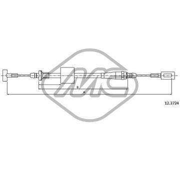 Tazne lanko, parkovaci brzda Metalcaucho 81394