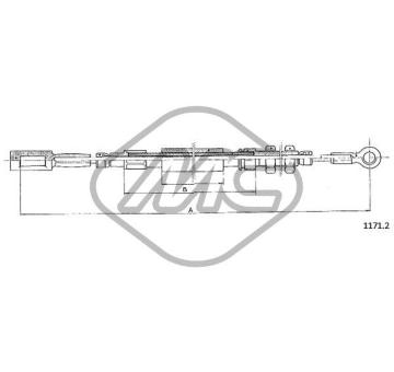 Tazne lanko, parkovaci brzda Metalcaucho 81410