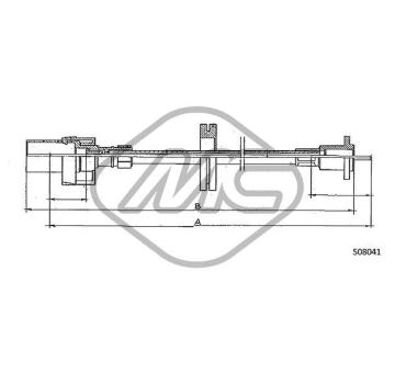 Hřídel tachometru Metalcaucho 81718