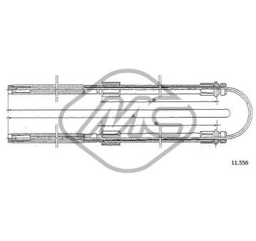 Tazne lanko, parkovaci brzda Metalcaucho 81767