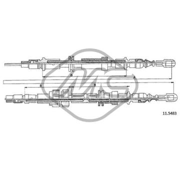 Tazne lanko, parkovaci brzda Metalcaucho 81779