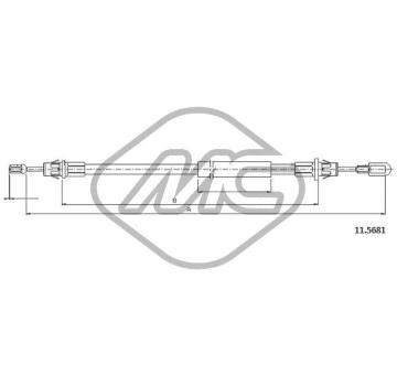 Tazne lanko, parkovaci brzda Metalcaucho 81856