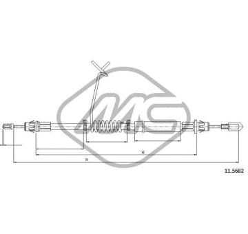 Tazne lanko, parkovaci brzda Metalcaucho 81857