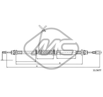 Tazne lanko, parkovaci brzda Metalcaucho 81866