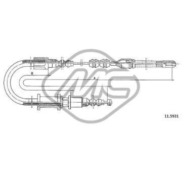 Tazne lanko, parkovaci brzda Metalcaucho 82496