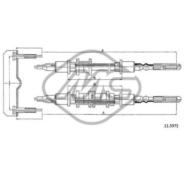 Tazne lanko, parkovaci brzda Metalcaucho 82497